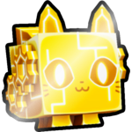 Shiny Golden Circuit Cat