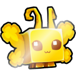 Shiny Golden Clover Butterfly
