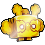 Shiny Golden Clover Owl