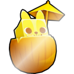 Shiny Golden Coconut Corgi