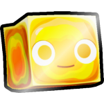 Shiny Golden Colorful Slime