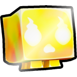 Shiny Golden Colorful Wisp