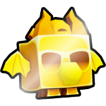 Shiny Golden Cool Dragon