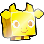 Shiny Golden Cotton Candy Cow
