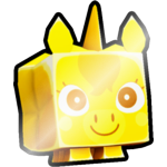 Shiny Golden Cotton Candy Unicorn