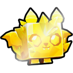 Shiny Golden Crystal Bat