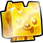 Shiny Golden Crystal Dog
