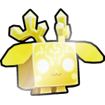 Shiny Golden Crystal Jackalope