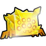Shiny Golden Crystal Spider