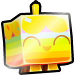 Shiny Golden Cupcake