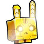 Shiny Golden Cyber Bunny
