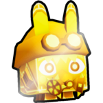 Shiny Golden Cyberpunk Bunny