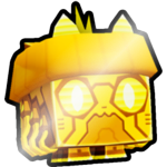 Shiny Golden Cyberpunk Cat