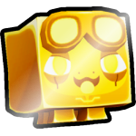 Shiny Golden Cyberpunk Gecko