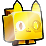 Shiny Golden Cyborg Cat
