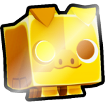 Shiny Golden Cyborg Piggy