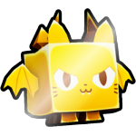 Shiny Golden Demon Cat