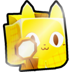 Shiny Golden Detective Cat