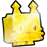 Shiny Golden Diamond Cat