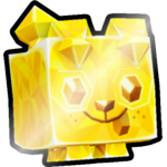 Shiny Golden Diamond Dog