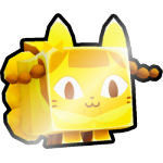 Shiny Golden Doll Cat