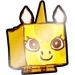 Shiny Golden Doodle Unicorn