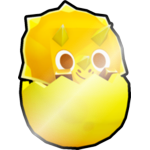 Shiny Golden Egg Triceratops
