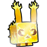 Shiny Golden Electric Bunny