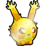 Shiny Golden Electric Bunny Ball