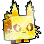 Shiny Golden Electric Cat