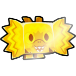 Shiny Golden Electric Dino