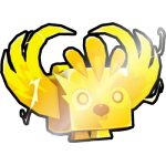 Shiny Golden Elemental Phoenix