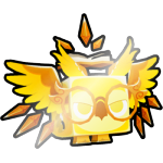 Shiny Golden Empyrean Owl