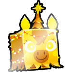 Shiny Golden Evergreen Unicorn