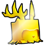 Shiny Golden Evil Deer