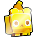 Shiny Golden Festive Bear