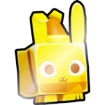 Shiny Golden Festive Bunny