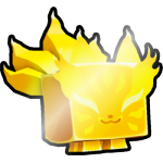 Shiny Golden Fire Kitsune