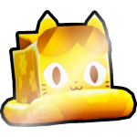 Shiny Golden Floatie Cat