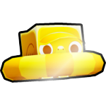 Shiny Golden Floatie Flamingo