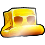 Shiny Golden Floatie Penguin