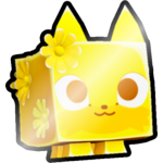 Shiny Golden Flowers Fox