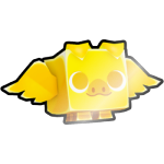 Shiny Golden Flying Piggy