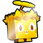 Shiny Golden Garden Cat