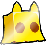 Shiny Golden Ghost Cat