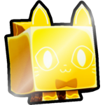Shiny Golden Gingerbread Cat