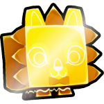 Shiny Golden Gingerbread Lion
