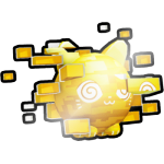 Shiny Golden Glitched Cat Ball