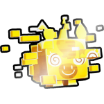 Shiny Golden Glitched Unicorn