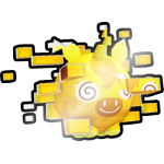 Shiny Golden Glitched Unicorn Ball